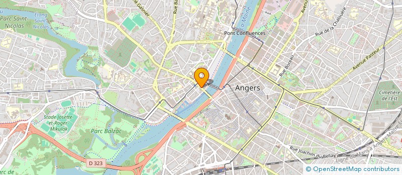 localisation de l'entreprise LA VOIE DU CAMELEON à ANGERS