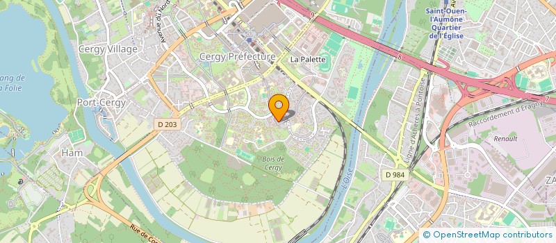 localisation de l'entreprise LA VOIE DU PEUPLE  CERGY