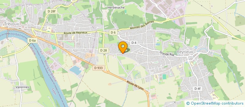 localisation de l'entreprise LA VOIE DU TIGRE BLANC  REYRIEUX