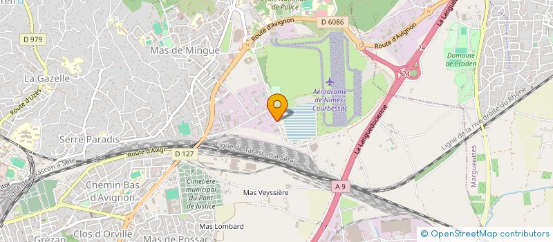 localisation de l'entreprise LA VOIE DU VERSEAU 1358  NIMES