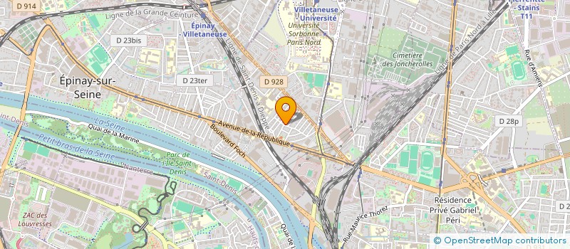 localisation de l'entreprise LA VOIE DU YOGA à EPINAY-SUR-SEINE