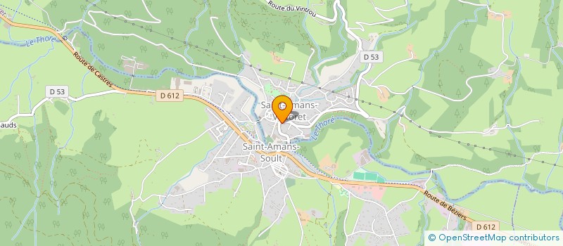 localisation de l'entreprise LA VOIE GOURMANDE  SAINT-AMANS-VALTORET