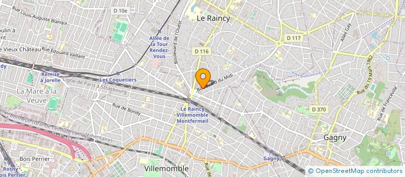 localisation de l'entreprise LA VOIE LACTEE  LE RAINCY