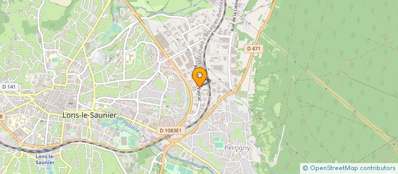 localisation de l'entreprise LA VOIE LACTEE à LONS-LE-SAUNIER