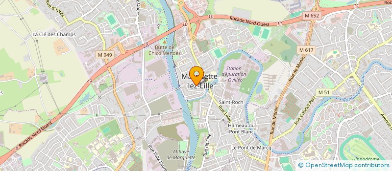 localisation de l'entreprise LA VOIE LACTEE  MARQUETTE-LEZ-LILLE