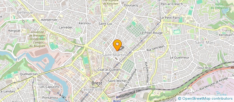 localisation de l'entreprise LA VOIE LACTEE COMMERCE à BREST