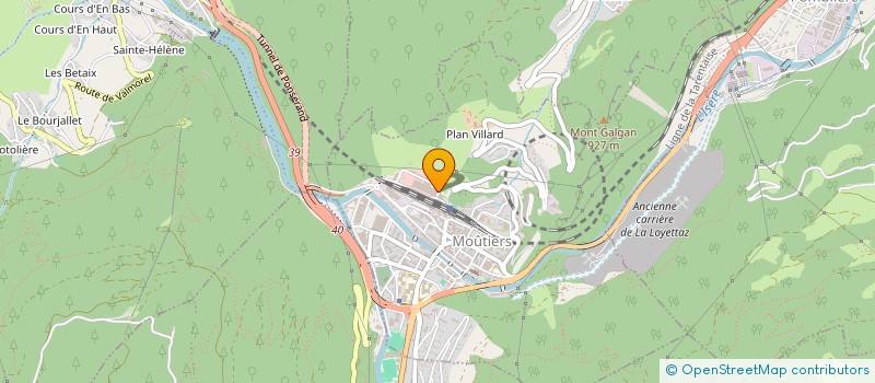 localisation de l'entreprise LA VOIE MALTEE  MOUTIERS