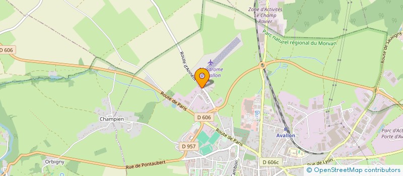 localisation de l'entreprise LA VOIE MARTIALE  AVALLON