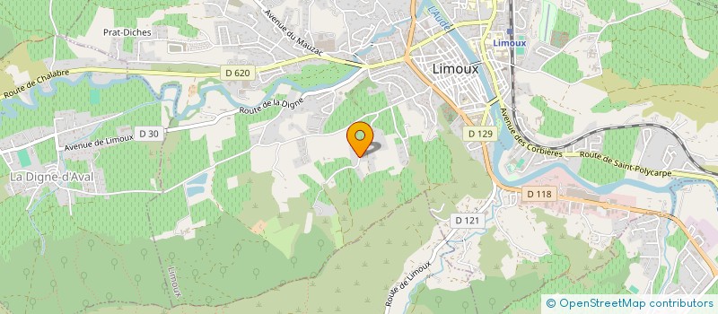 localisation de l'entreprise LA VOIE REVEE à LIMOUX