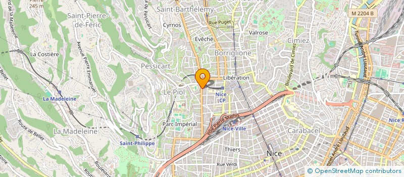 localisation de l'entreprise LA VOIE ROMAINE XXII à NICE
