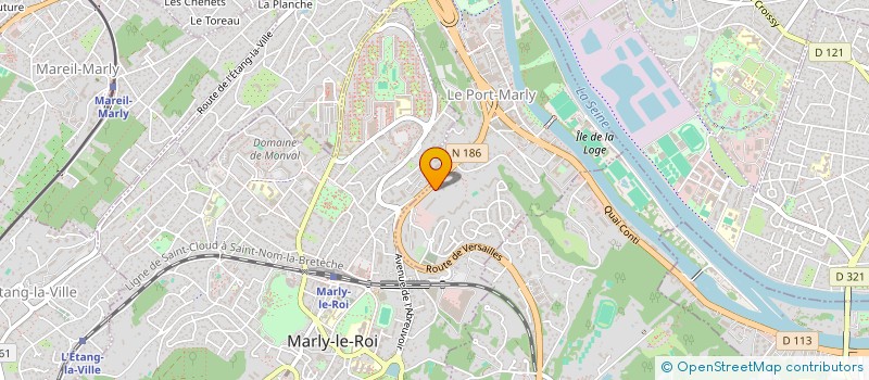 localisation de l'entreprise LA VOIE TURQUOISE  LE PORT-MARLY