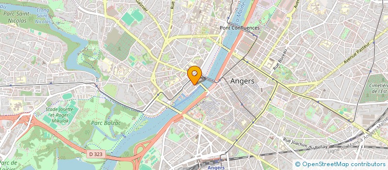 localisation de l'entreprise LA VOILE à ANGERS