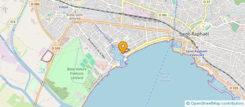 localisation de l'entreprise LA VOILE AU VENT à FREJUS