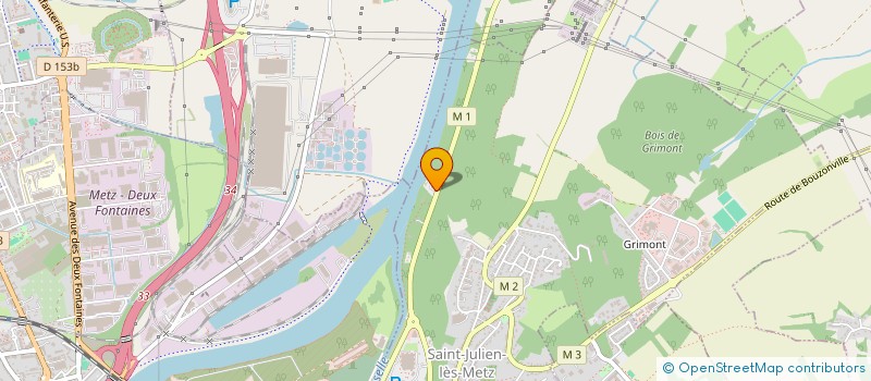 localisation de l'entreprise LA VOILE BLEUE  SAINT-JULIEN-LES-METZ