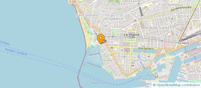 localisation de l'entreprise LA VOILE BLEUE à LE HAVRE