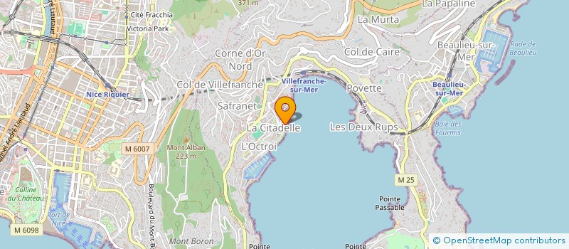 localisation de l'entreprise LA VOILE D'AZUR à VILLEFRANCHE-SUR-MER