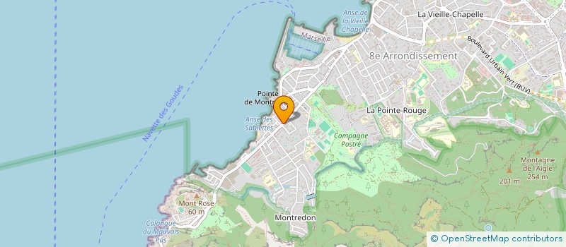 localisation de l'entreprise LA VOILE D'OR à MARSEILLE