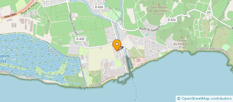 localisation de l'entreprise LA VOILE PLAGE  LA LONDE LES MAURES