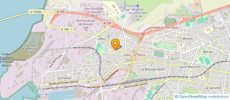 localisation de l'entreprise LA VOILE POUR TOUS à LA ROCHELLE