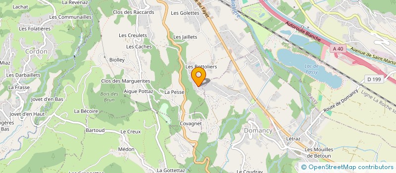 localisation de l'entreprise LA VOILE ROUGE à SALLANCHES
