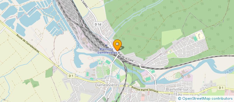 localisation de l'entreprise LA VOITURE 14  DAMELEVIERES