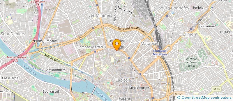 localisation de l'entreprise LA VOIX D'ARNAUD BERNARD à TOULOUSE