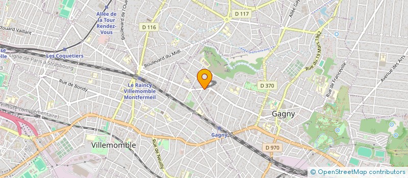 localisation de l'entreprise LA VOIX D'ISAAC à GAGNY