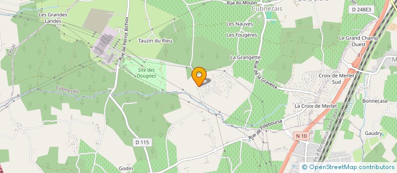 localisation de l'entreprise LA VOIX DE BORDEAUX  CUBNEZAIS