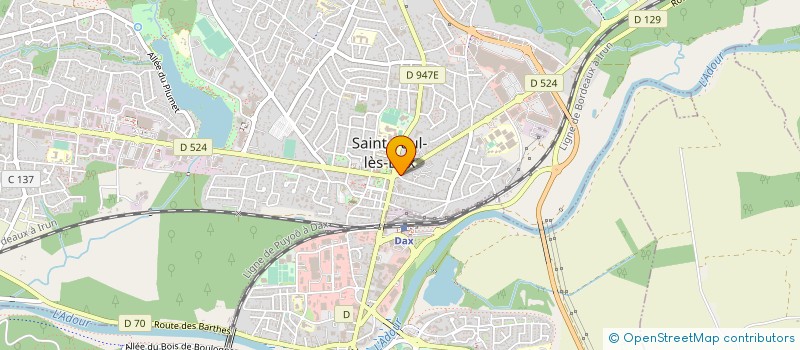 localisation de l'entreprise LA VOIX DE GASCOGNE à SAINT-PAUL-LES-DAX