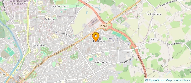 localisation de l'entreprise LA VOIX DE L'ESPERANCE  LE MANS