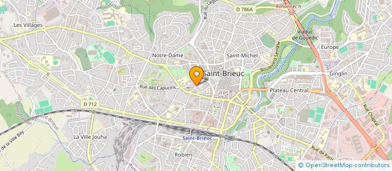 localisation de l'entreprise LA VOIX DE LA CATHEDRALE à SAINT-BRIEUC