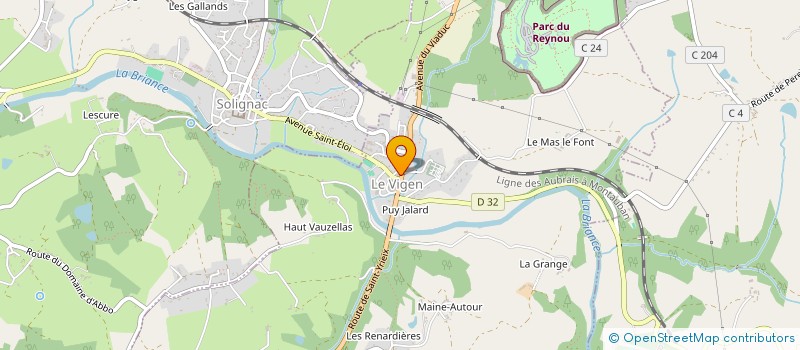 localisation de l'entreprise LA VOIX DE LA ROUTE 704 à LE VIGEN