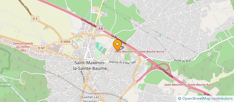 localisation de l'entreprise LA VOIX DES ANGES à SAINT-MAXIMIN-LA-SAINTE-BAUME
