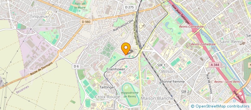 localisation de l'entreprise LA VOIX DES HYENES  REIMS