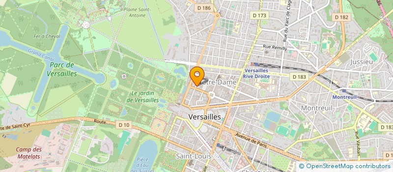 localisation de l'entreprise LA VOIX DES PLUMES à VERSAILLES