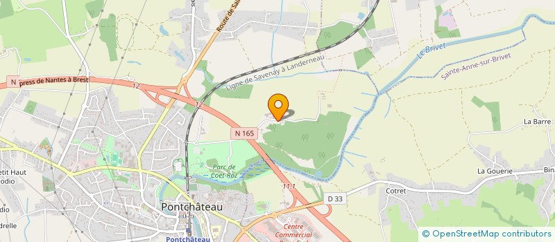 localisation de l'entreprise LA VOIX DES SABOTS DE COET ROZ  PONTCHATEAU