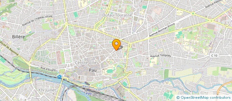 localisation de l'entreprise LA VOIX DU BEARN à PAU