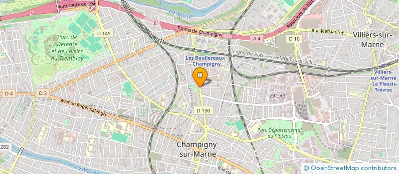 localisation de l'entreprise LA VOIX DU CHRIST  CHAMPIGNY-SUR-MARNE