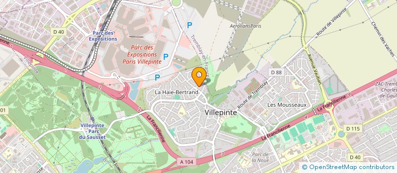 localisation de l'entreprise LA VOIX DU FLEUVE à VILLEPINTE