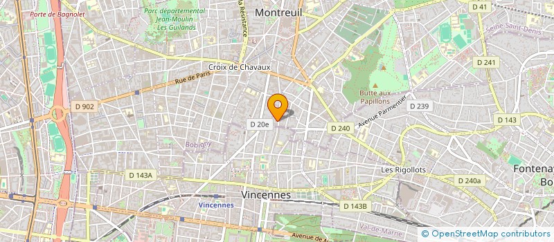 localisation de l'entreprise LA VOIX DU JE à MONTREUIL