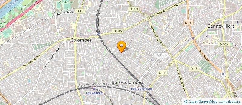 localisation de l'entreprise LA VOIX DU LEZARD à COLOMBES