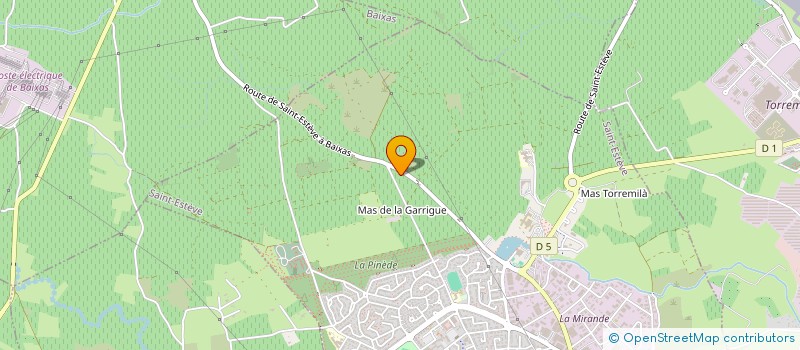 localisation de l'entreprise LA VOIX DU RIBERAL  ST ESTEVE