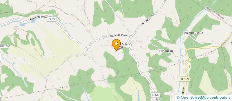 localisation de l'entreprise LA VOIX LACTEE  CASTELNAU-MONTRATIER