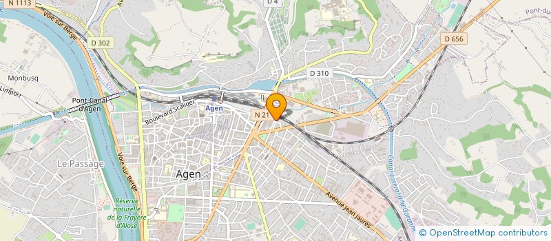 localisation de l'entreprise LA VOIX LAIQUE PUBLICATION  AGEN