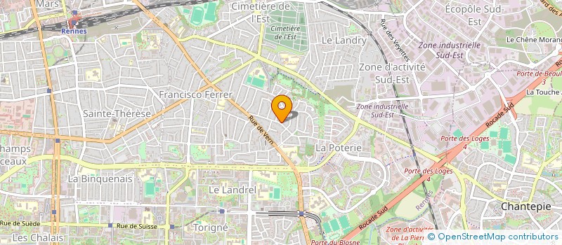 localisation de l'entreprise LA VOIX LIBRE : LE CHANT INCARNE  RENNES