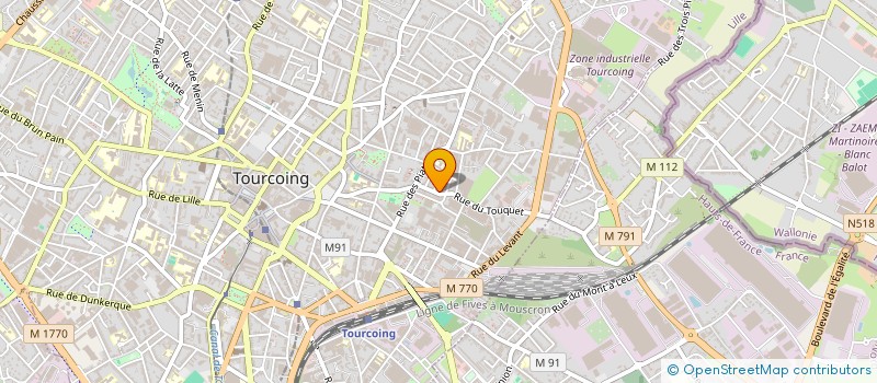 localisation de l'entreprise LA VOLAILLE HOLLANDAISE à TOURCOING