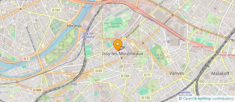 localisation de l'entreprise LA VOLANTE 2 à ISSY-LES-MOULINEAUX