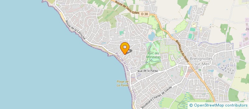 localisation de l'entreprise LA VOLIERE à BRETIGNOLLES-SUR-MER