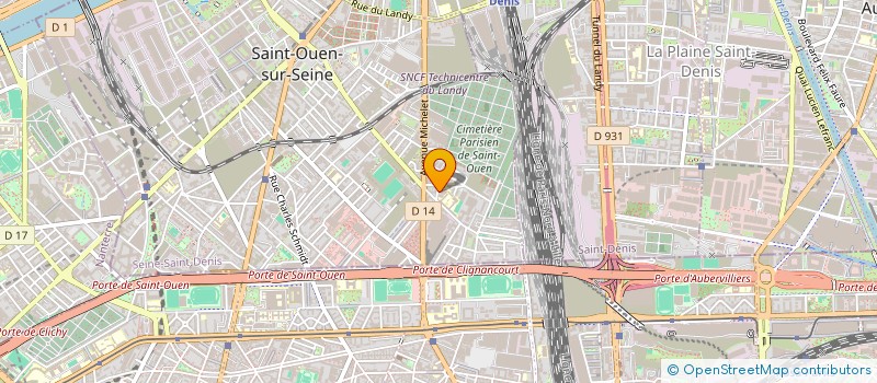localisation de l'entreprise LA VOLONTE 93 à SAINT-OUEN-SUR-SEINE