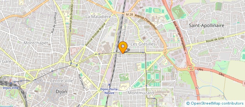 localisation de l'entreprise LA VOLTAIRINE à DIJON